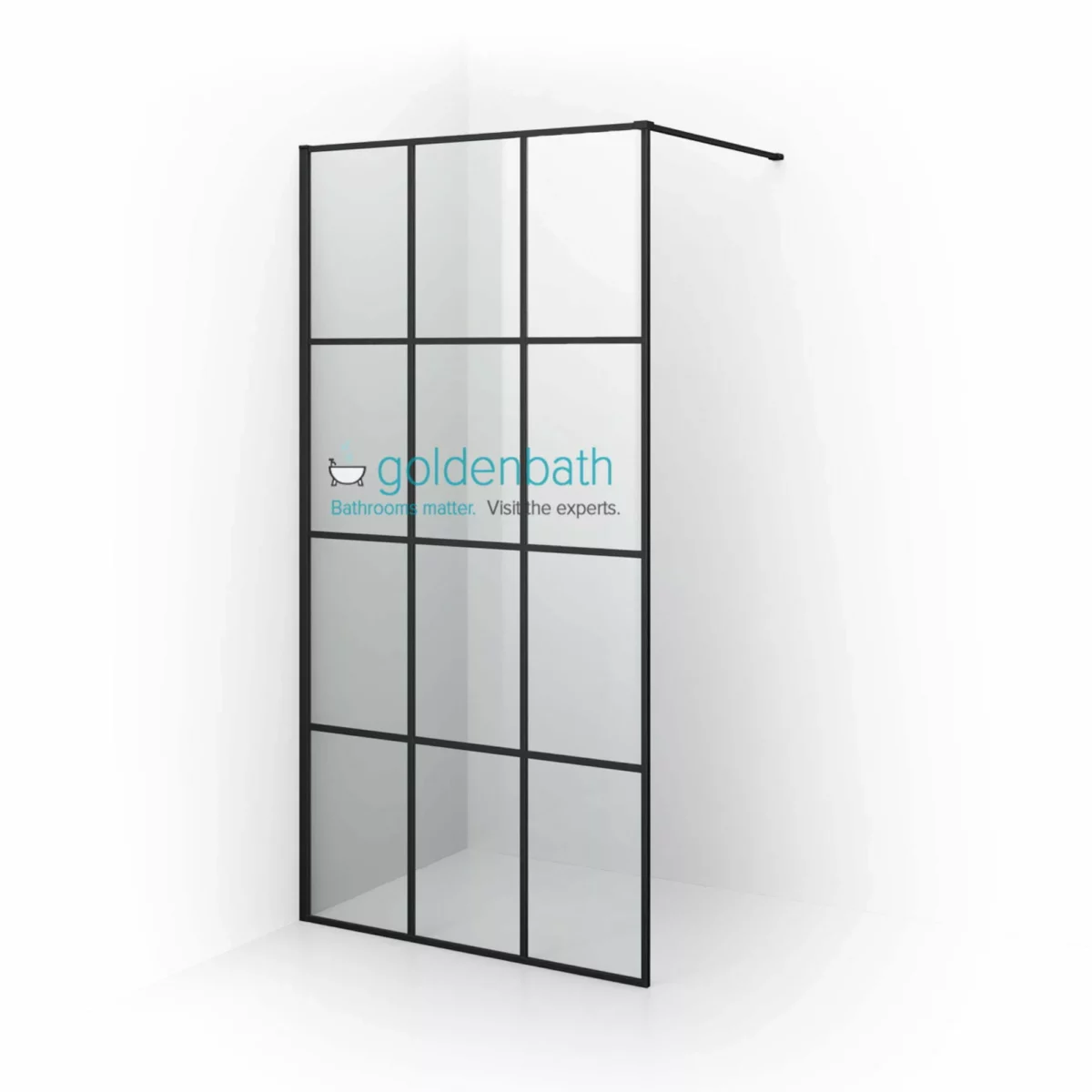 Διαχωριστικό Ντουζιέρας Devon IWIS Walk-in Black Mat