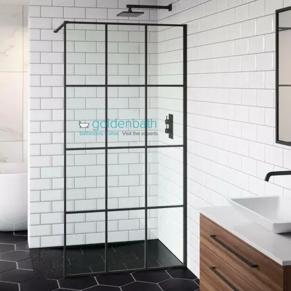 Διαχωριστικό Ντουζιέρας Devon IWIS Walk-in Black Mat