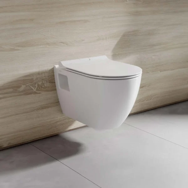 Λεκάνη Κρεμαστή Serel Smart Rimless SM2600 - Κάλυμμα Απλό