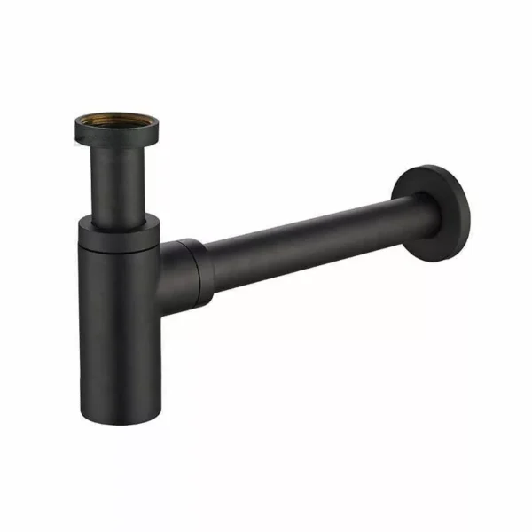 Σιφώνι Στρογγυλό Black Matt