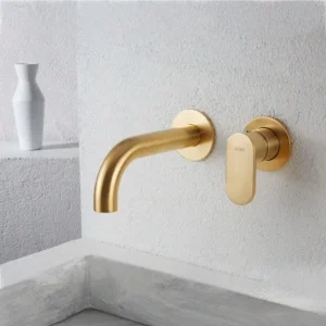 Μπαταρία Νιπτήρα Εντοιχισμού Armando Vicario Slim - Gold Brushed