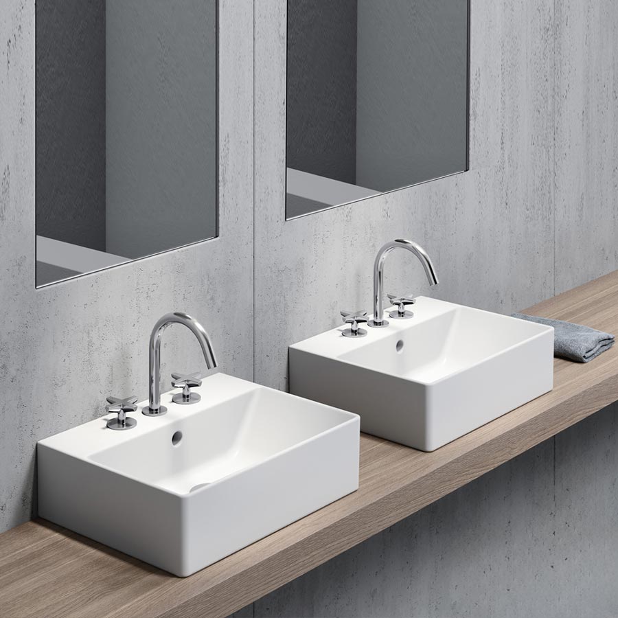 Νιπτήρας Επικαθήμενος/Κρεμαστός Gsi Kube-X Slim Rim