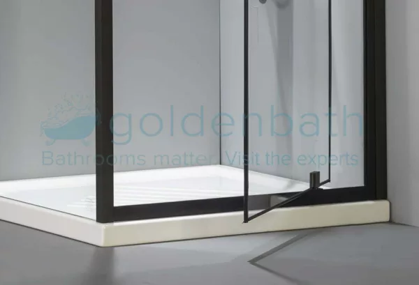 Καμπίνα Devon Pivot Flow Black Mat