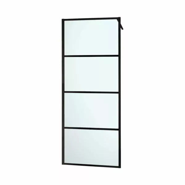Διαχωριστικό Ντουζιέρας Orabella Lines Black Mat