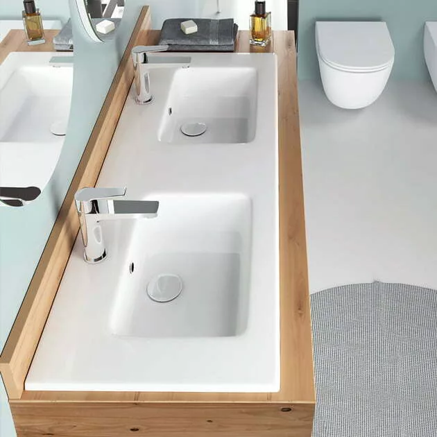 Νιπτήρας Ένθετος/Κρεμαστός Bianco Ceramica Flat