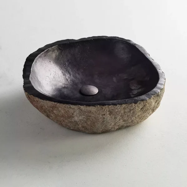 Νιπτήρας Επιτραπέζιος Fossil Vero Riverstone – 50×40 εκ.