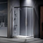 Καμπίνα Τετράγωνη Devon Flow Corner Entry – 80×80 εκ., Χρώμιο