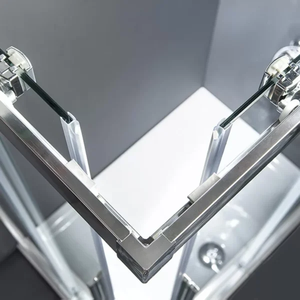 Καμπίνα Τετράγωνη Devon Flow Corner Entry – 80×80 εκ., Χρώμιο