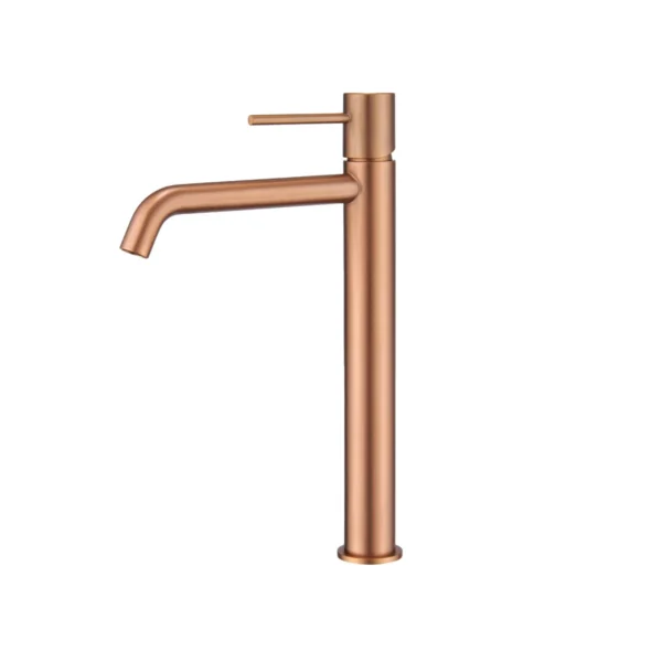 Imex Monza Μπαταρία Νιπτήρα Υψηλή - Rose Gold
