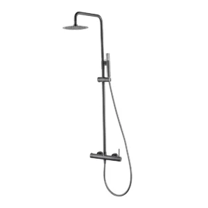 Imex Monza Στήλη Ντούζ Με Μπαταρία - Black Brushed