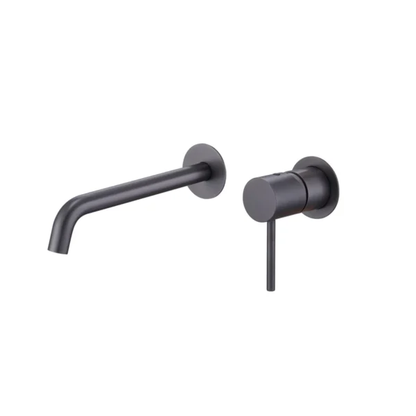 Imex Monza Μπαταρία Νιπτήρα Εντοιχισμού - Black Brushed