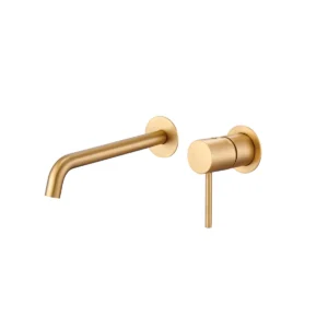 Imex Monza Μπαταρία Νιπτήρα Εντοιχισμού - Gold Brushed