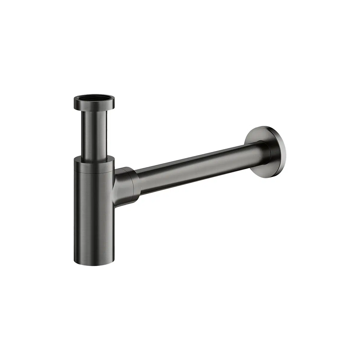 Imex Round SCL Σιφώνι Νιπτήρα - Black Brushed