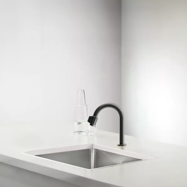 Cora Filter Spout Μπαταρία Νεροχύτη Φίλτρου - Black Brushed