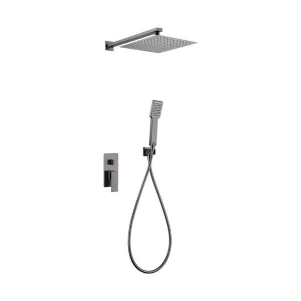 Imex Pisa Σύστημα Εντοιχισμού Ντουζιέρας - Black Brushed