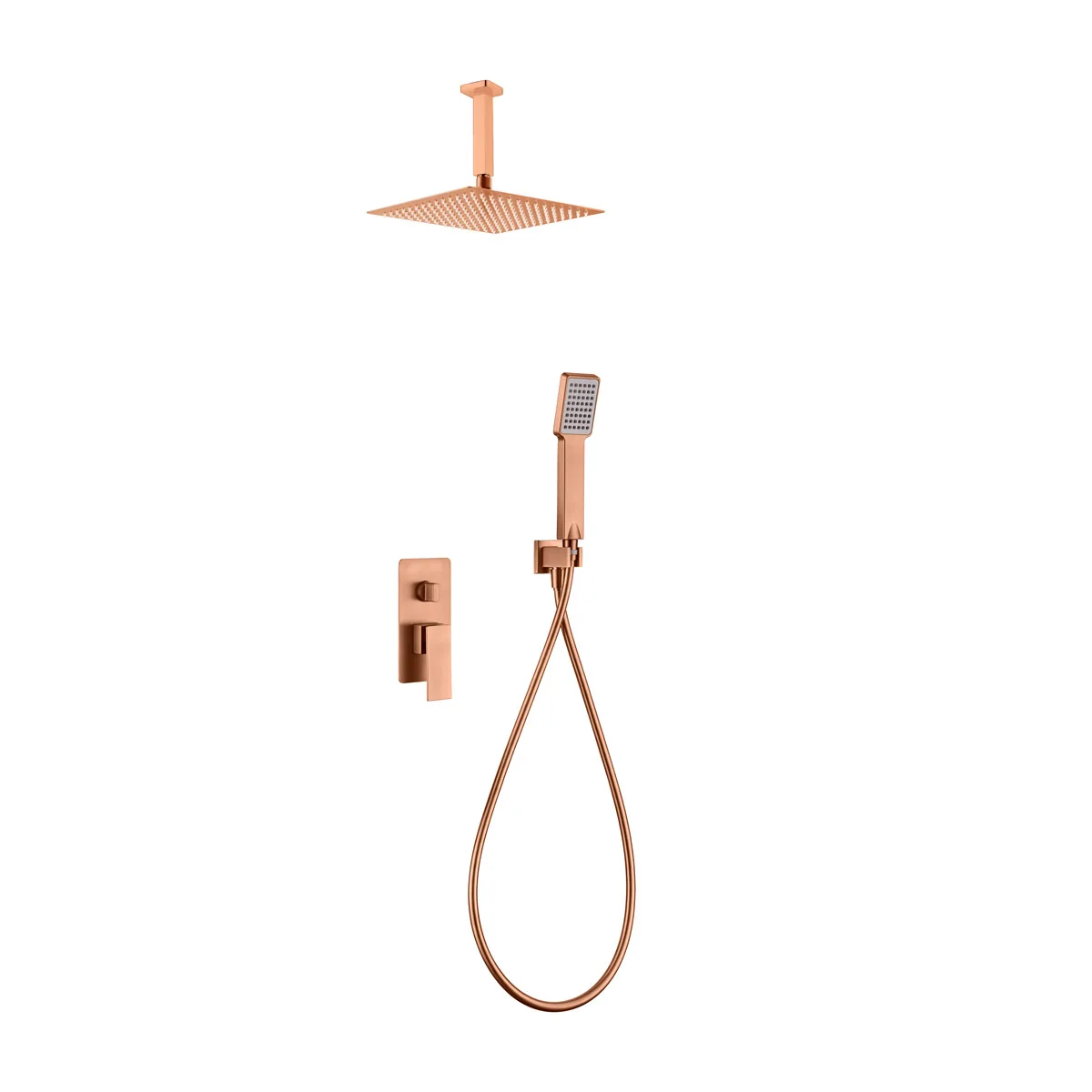 Imex Catania Σύστημα Εντοιχισμού Ντουζιέρας - Rose Gold