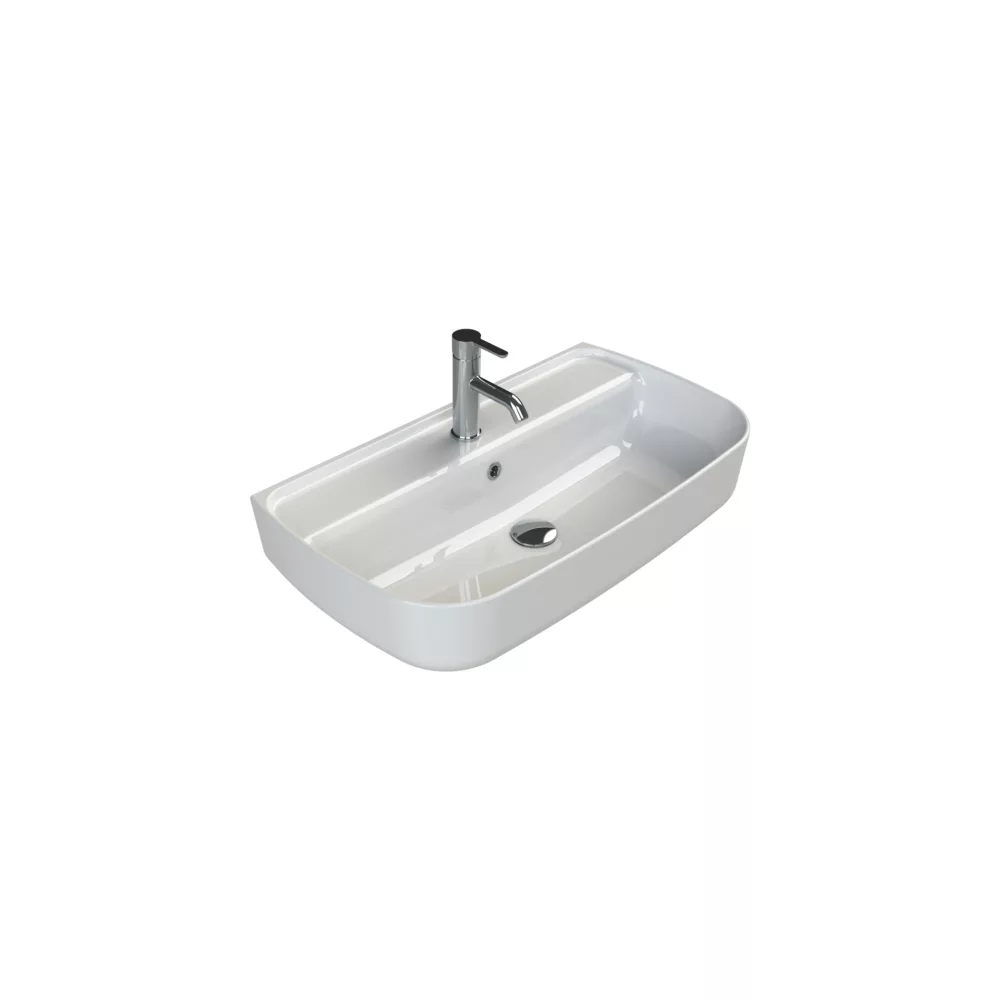 Cerastyle Aqua Νιπτήρας Ένθετος/Κρεμαστός - 75x42 εκ.