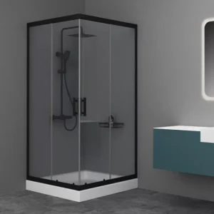 Orabella Vitalia Square Easy Fix Καμπίνα Τετράγωνη - 150x150 εκ., Μαύρο Ματ
