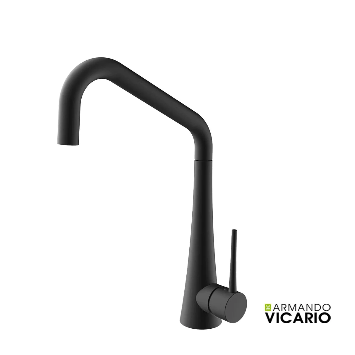Armando Vicario Tink Black Matte Μπαταρία Νιπτήρα Υψηλή