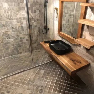 Furnibath Oak Πάγκος Μασίφ Ασύμμετρος (Αντιγραφή)