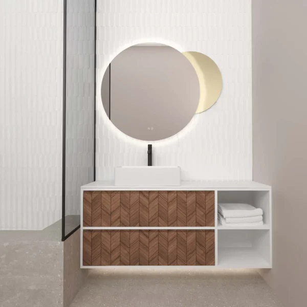 Orabella Double Shelf Έπιπλο Μπάνιου Κρεμαστό